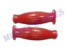 Vespa Lambretta red balloon bubble handle grips set 22mm