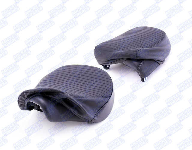 Royal Enfield Meteor 350 Black Pleated Seat Cover
