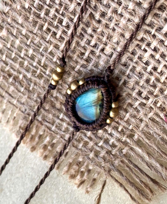 Miniatura: Parure Labradorite multicolor