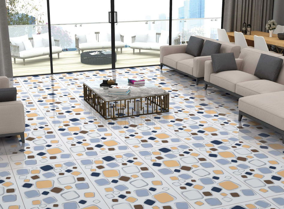 Thumbnail: 3D-1015 Tile, Glossy Surface, 60x120 cm, Dynamic Collection