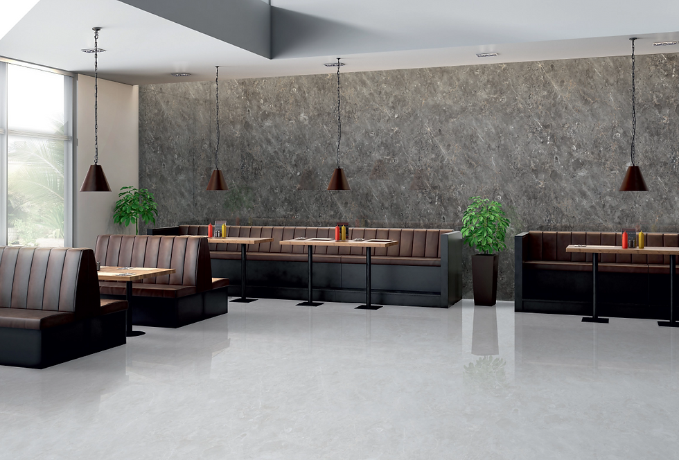 Thumbnail: Crevito Nero Tile, Glossy Surface, 60x120 cm, Endless Collection