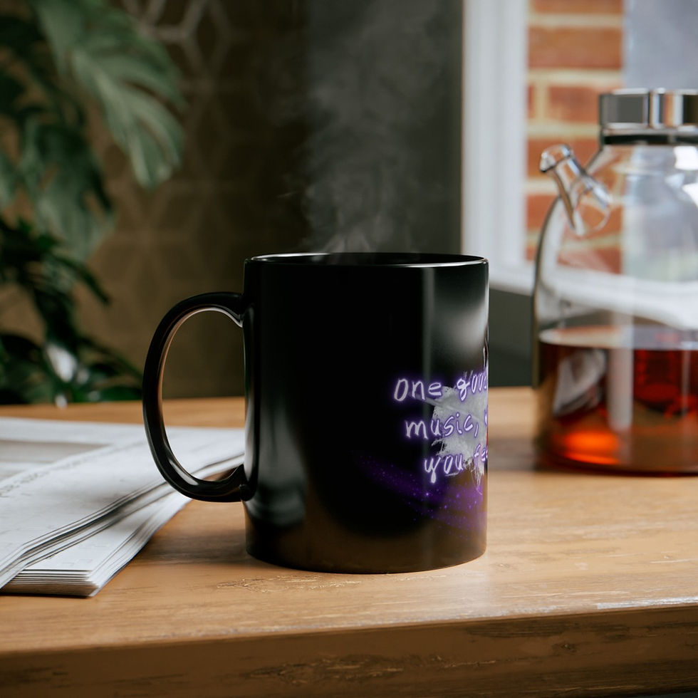 Thumbnail: LRP Brand “One Good Thing About Music…” Black Mug (11oz, 15oz)