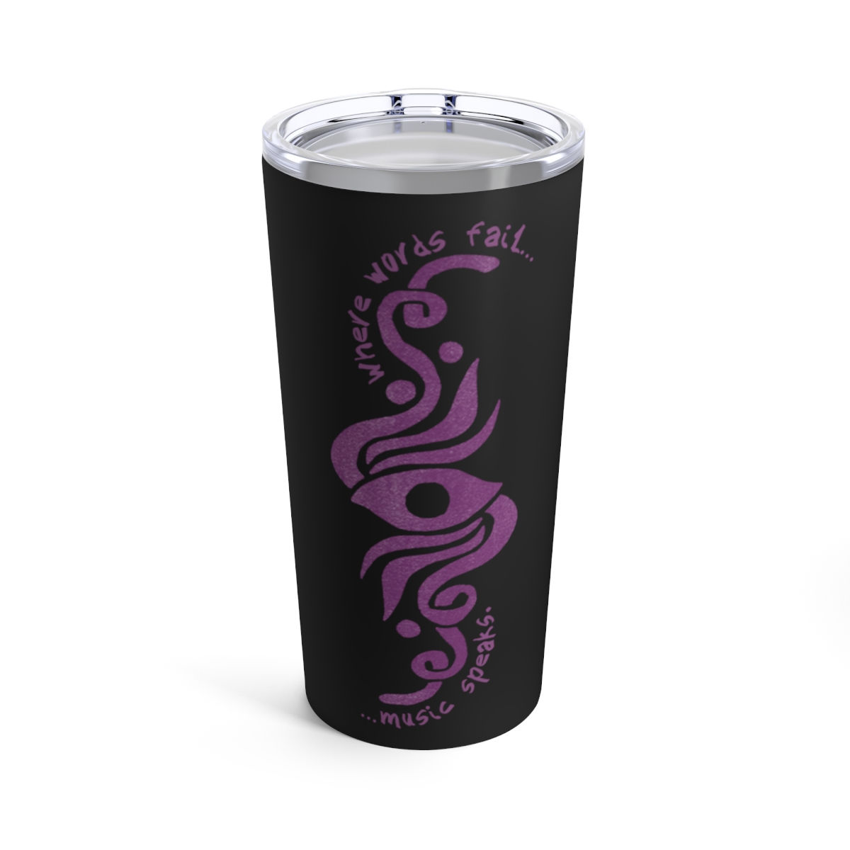 LRP Logo “Where words fail, music speaks” Tumbler 20oz