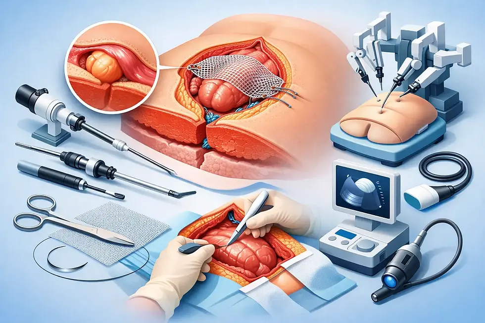 Mejores técnicas para la hernia incisional