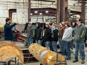 Rogers City Students Tour Moran Iron Works and Industrial Arts Institute