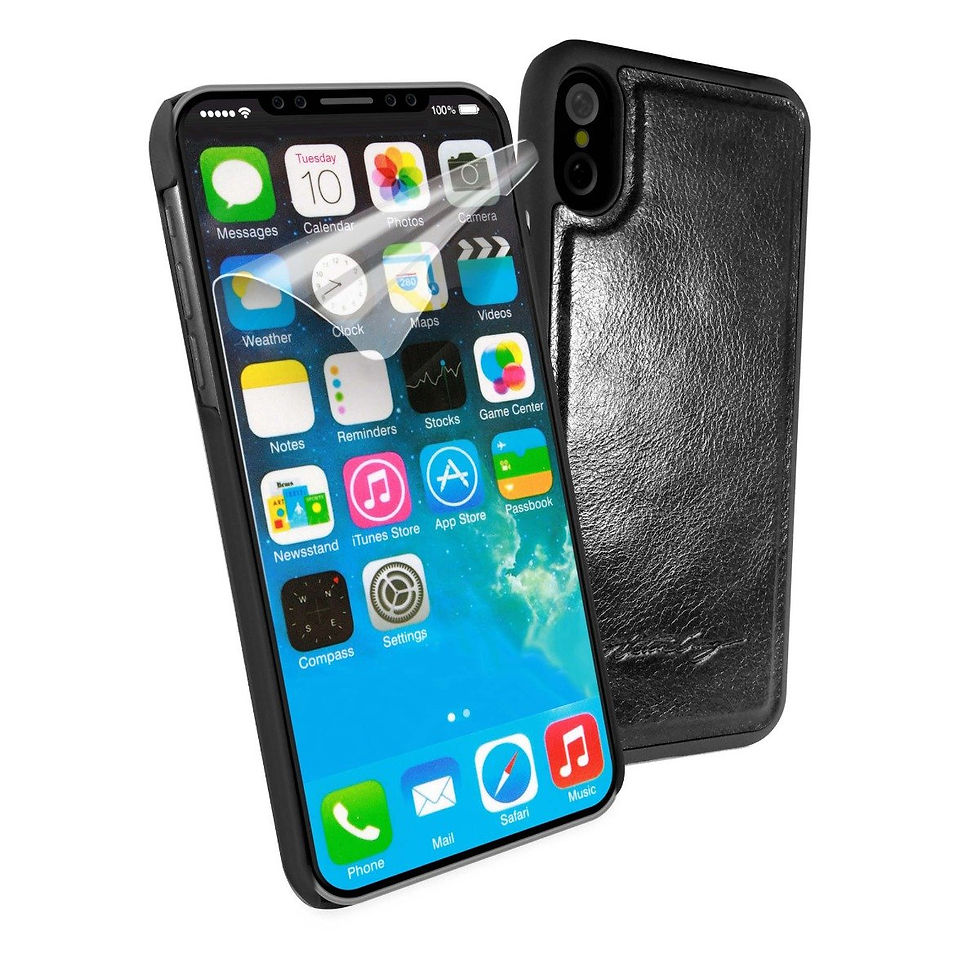 Thumbnail: Alston Craig Leather Magnetic Shell Replacement for iPhone 11 Pro Max - Black