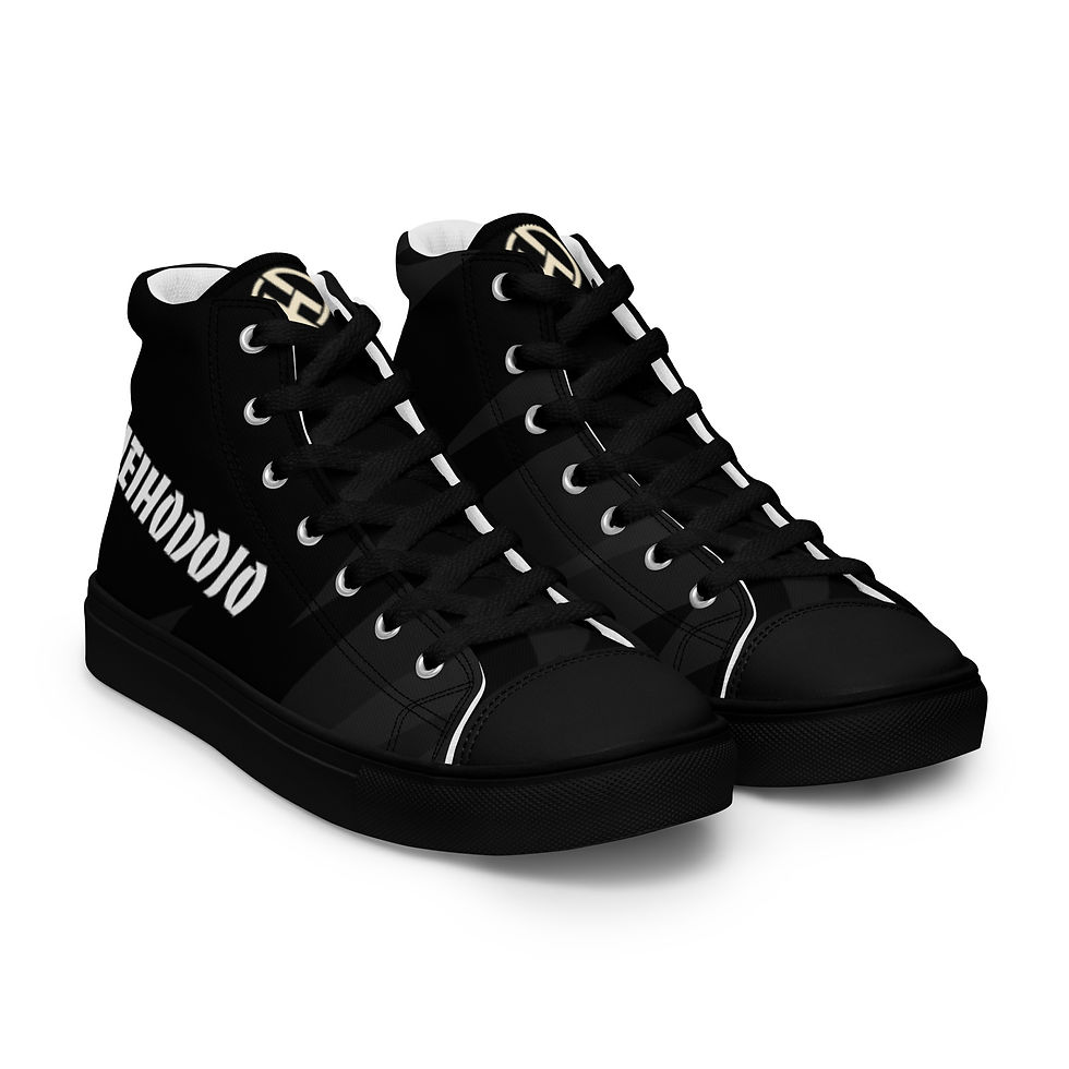Thumbnail: Men’s high top canvas shoes - Samurai Mask