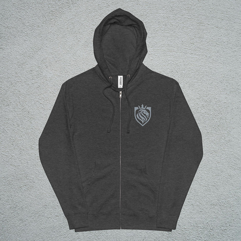 Thumbnail: HD Coach Embroidered fleece zip up hoodie