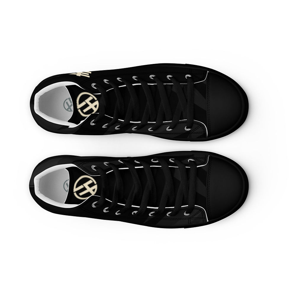 Thumbnail: Men’s high top canvas shoes - Ramen Bear