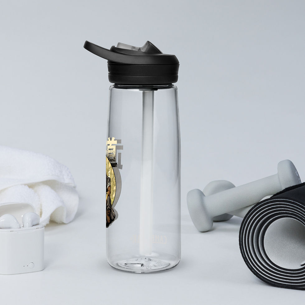 Thumbnail: Sports water bottle -  Bear in Bamboo Jungle
