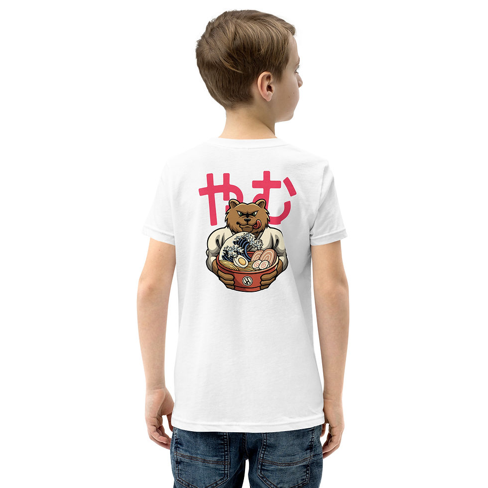 Thumbnail: HD Bear Ramen Youth Short Sleeve T-Shirt