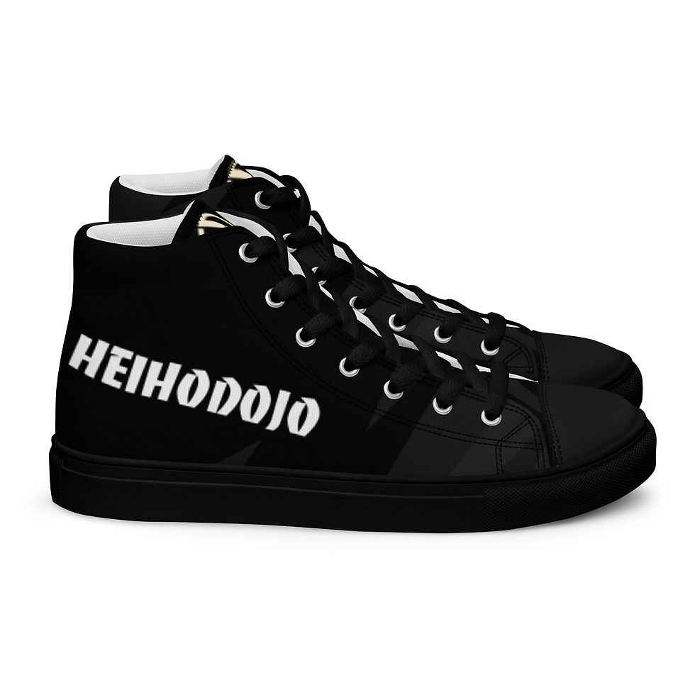 Thumbnail: Men’s high top canvas shoes - Ramen Bear