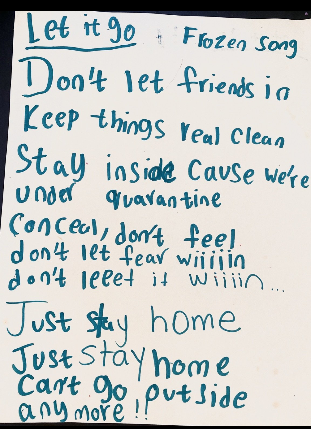 Poem by Carlos Henry (1st Grade)