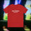 Thumbnail: Red T-shirt with ‘A New Visions Productions’ front graphic, official merch from Brooklyn’s analog-digital video studio