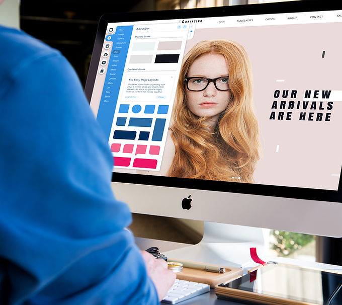 Developer looking on screen