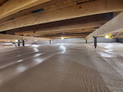 Crawlspace Encapsulation by Calculus Foundation Harrison Twp
