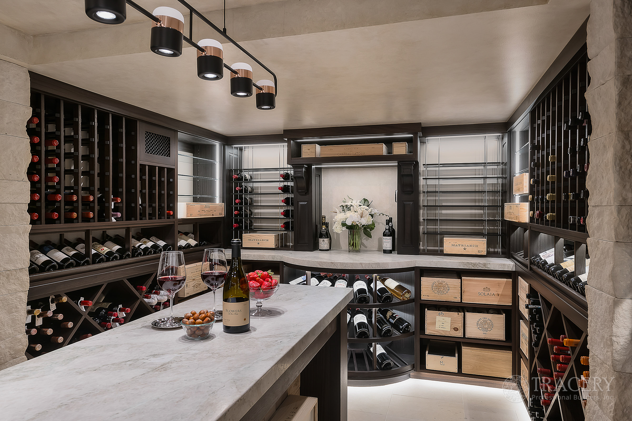 Woodside wine room - Tracery Builders