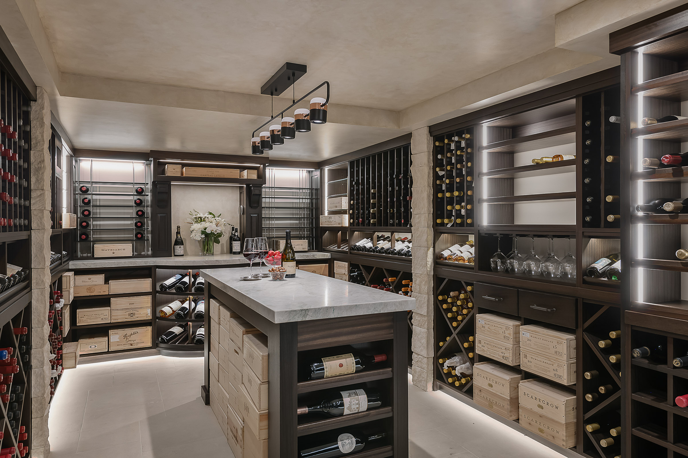 Woodside wine room - Tracery Builders