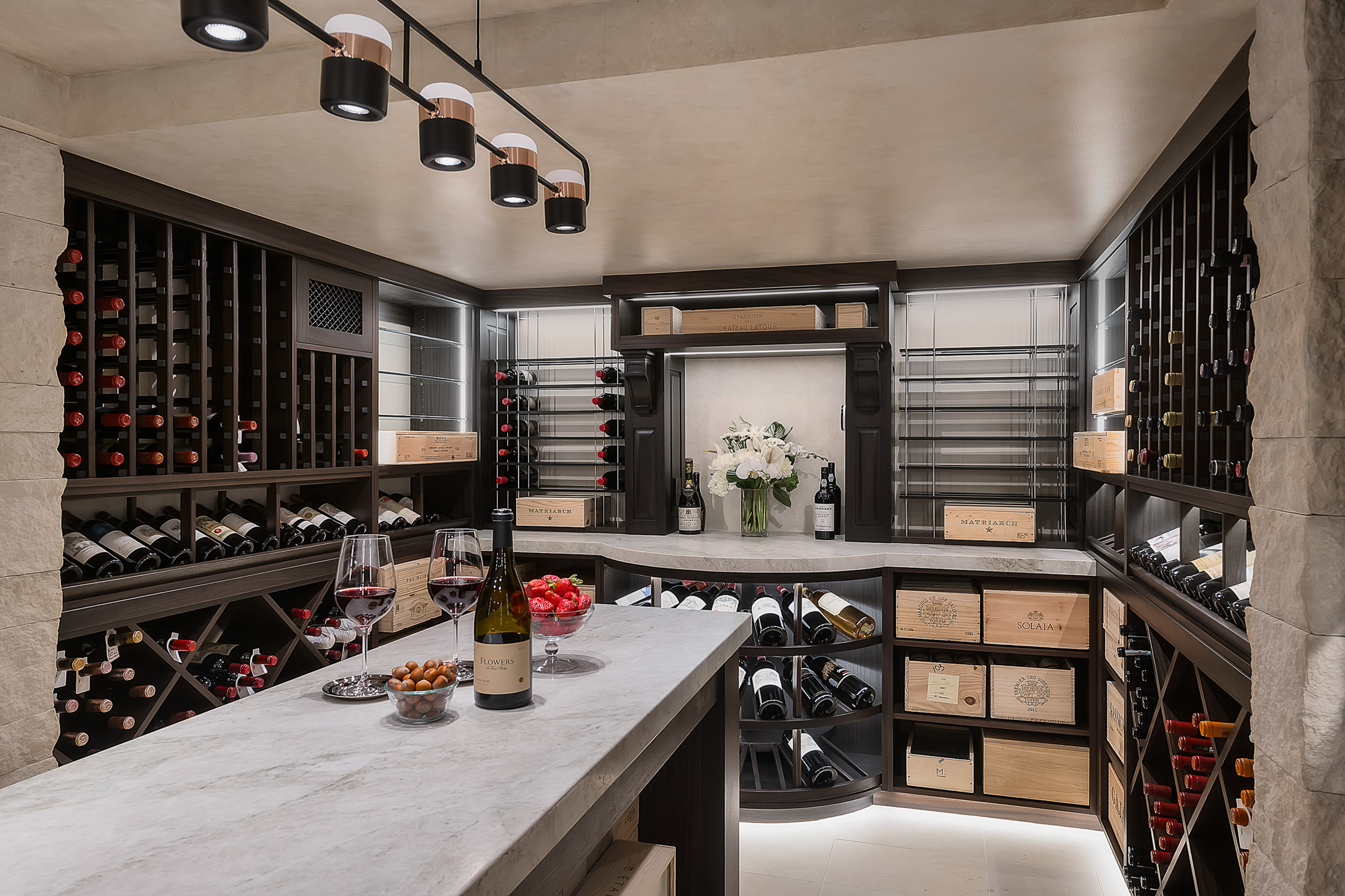 Transitional-WoodsideMH-Wine Room 11-After - Tracery Builders