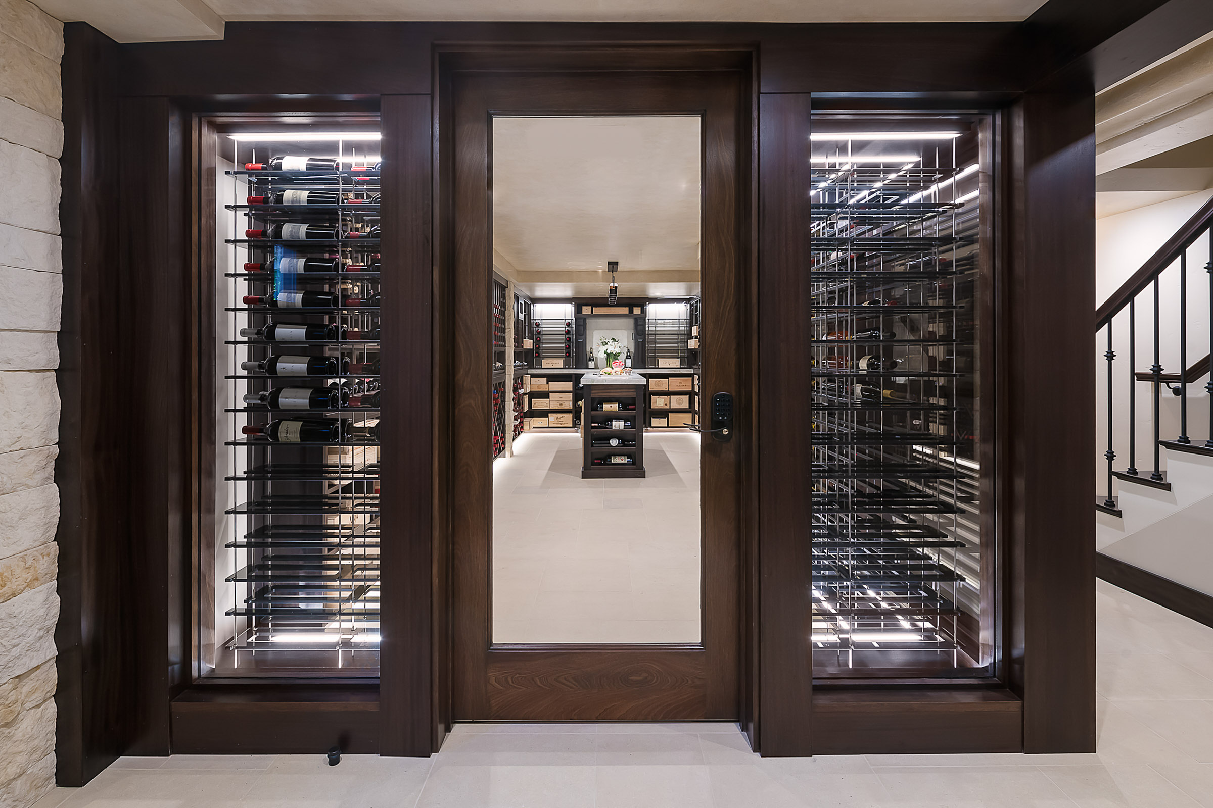 Transitional-WoodsideMH-Wine Room 5-After - Tracery Builders