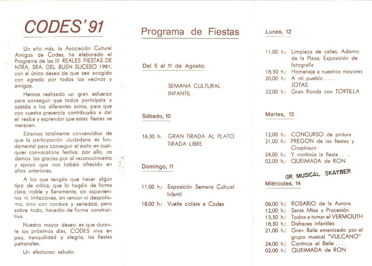 Programa Fiestas 1991b