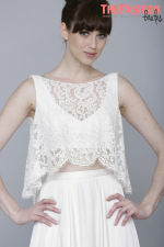 Crop Top bridal Gown