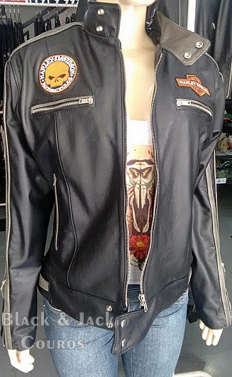 jaqueta de couro masculina personalizada