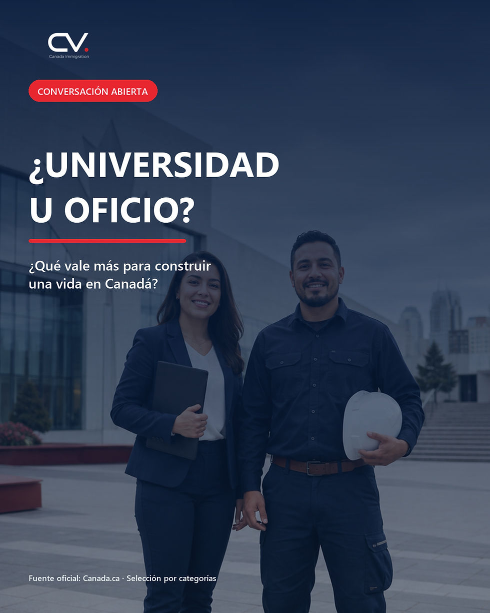 Universidad u oficio: ¿qué vale más para construir una vida en Canadá?