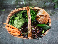 Fresh Vegetables in Basket
