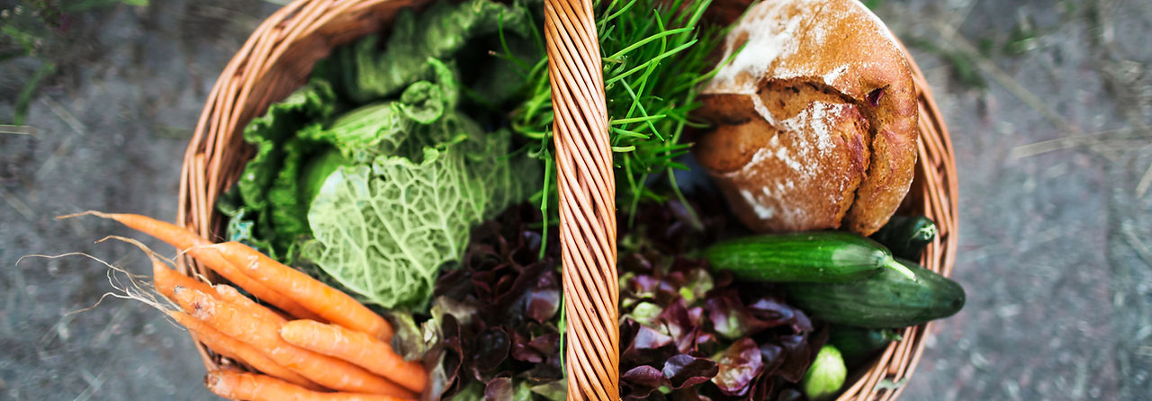 Fresh Vegetables in Basket