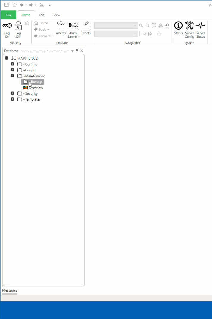 ClearSCADA Backup Object