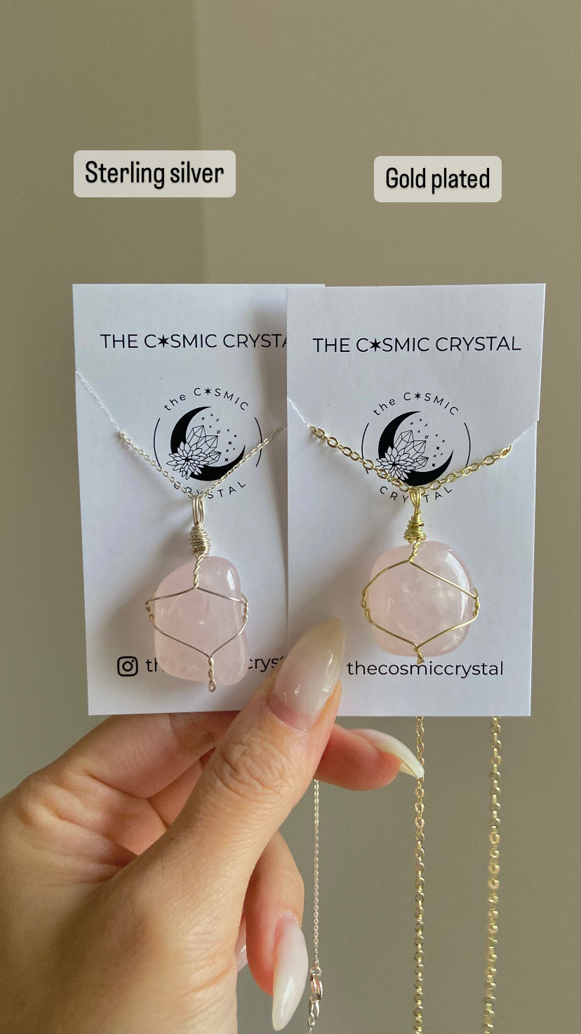 Thumbnail: Rose Quartz Necklace