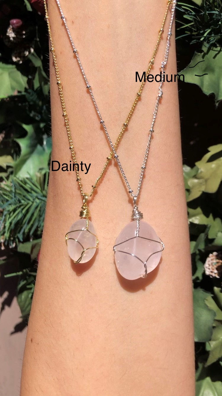 Thumbnail: Rose Quartz Necklace