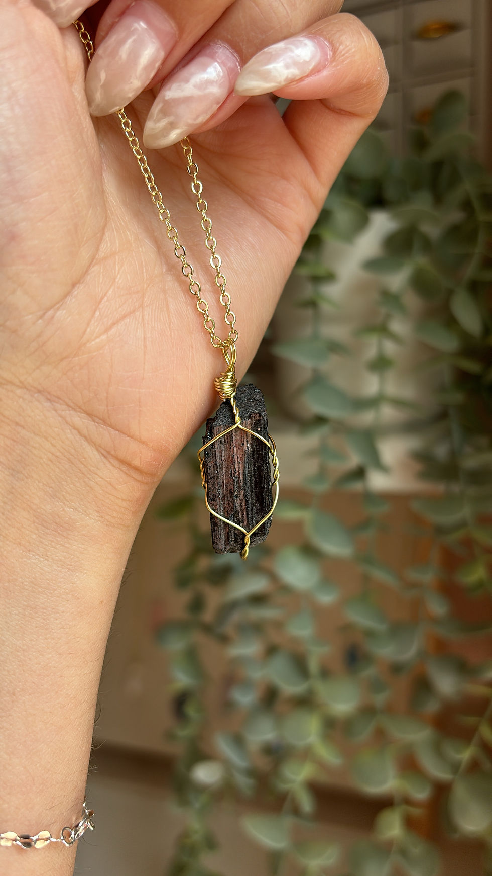 Thumbnail: Raw Black Tourmaline Necklace