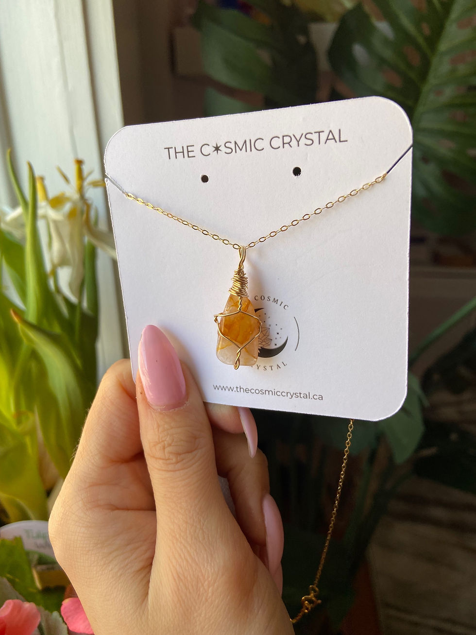 Thumbnail: Golden Healer Quartz Necklace