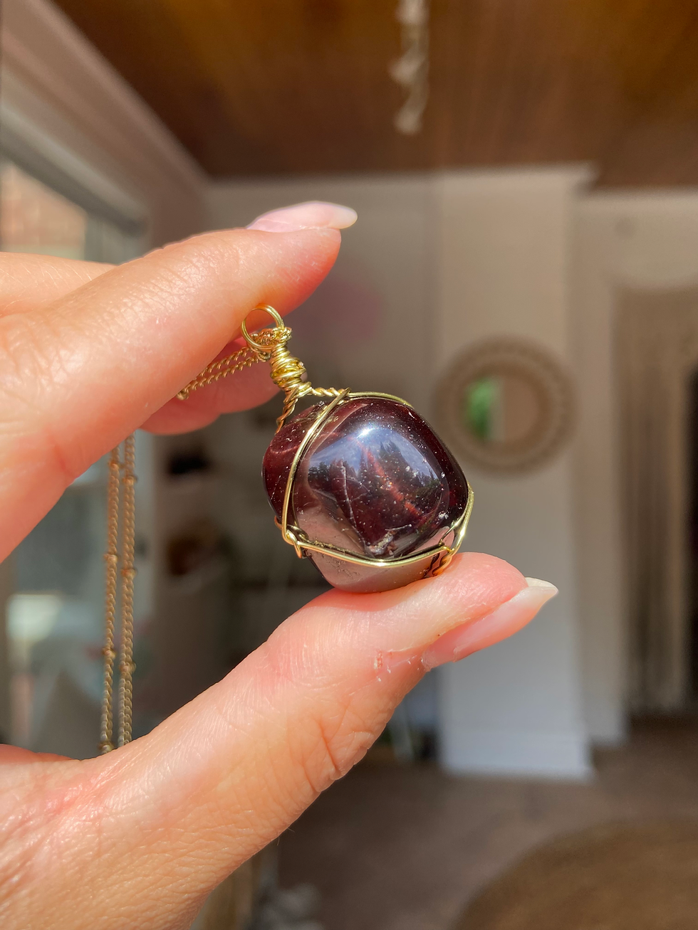 Thumbnail: Red Garnet Necklace