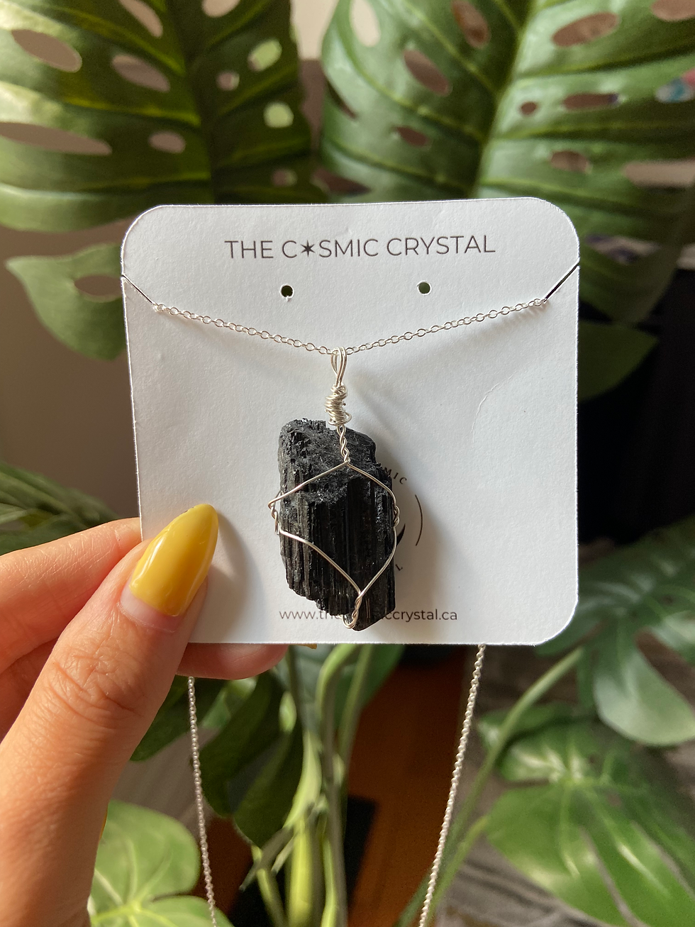 Thumbnail: Raw Black Tourmaline Necklace