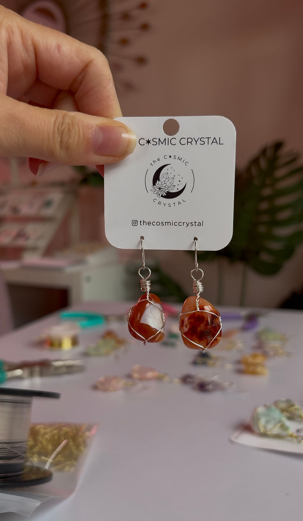 Thumbnail: Crystal Earrings (Hook style)