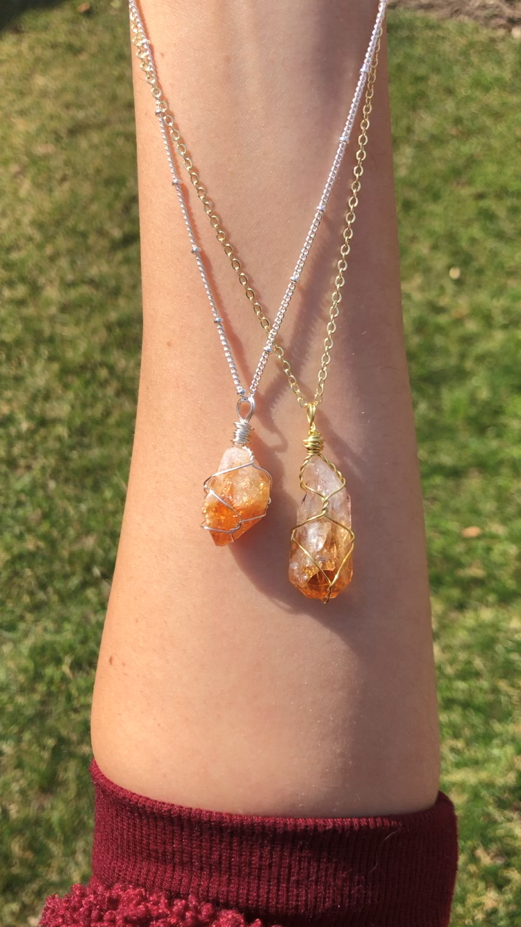 Thumbnail: Raw Citrine Necklace