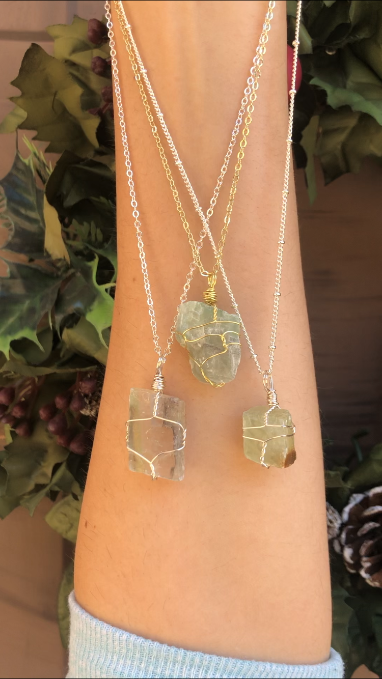 Thumbnail: Green Calcite Necklace