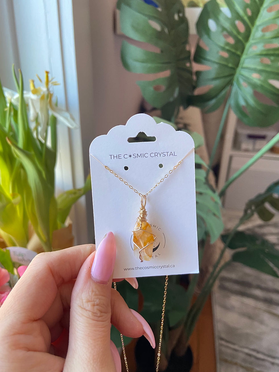 Thumbnail: Golden Healer Quartz Necklace