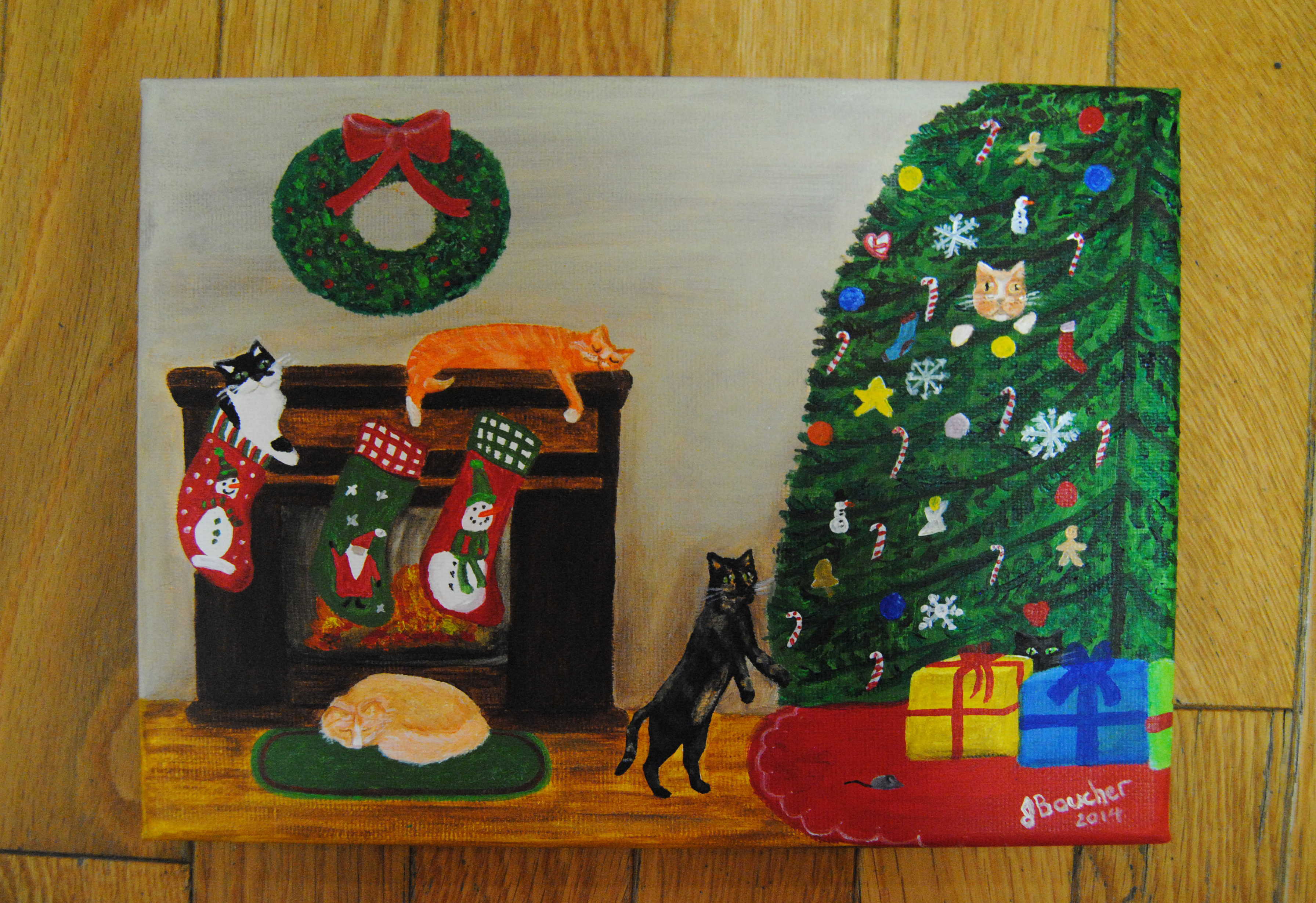 Cats at Christmas
