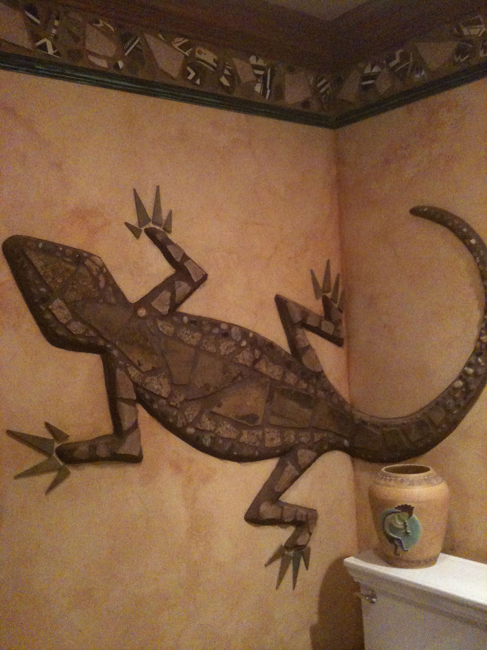 Stone and tile mosaic