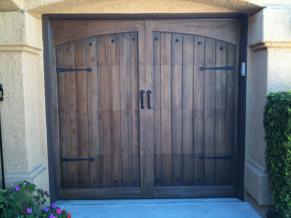 Faux wood finish