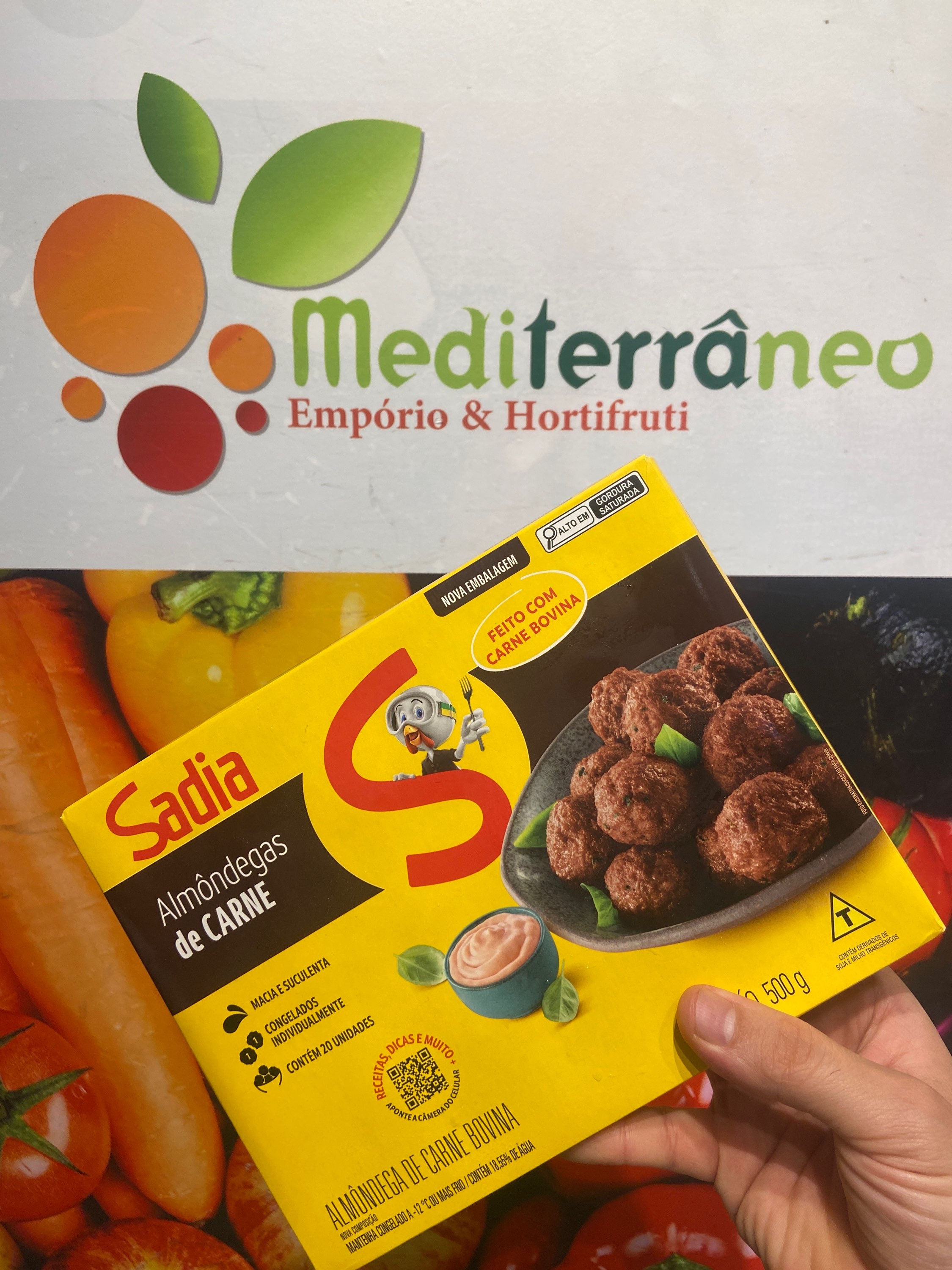 Almôndegas de carne congelada Sadia 500g