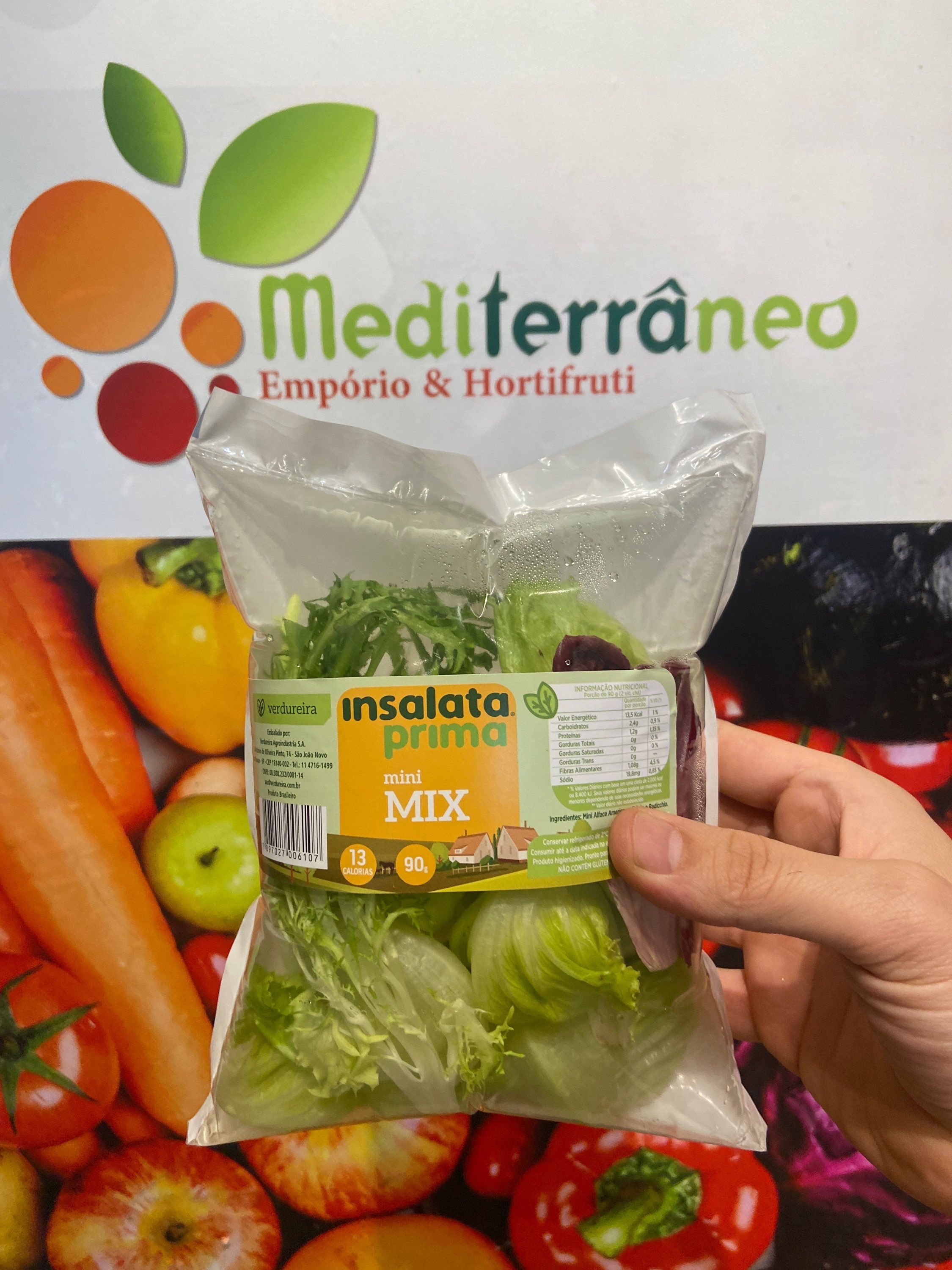 Salada mix de folhas mini higienizadas 90g