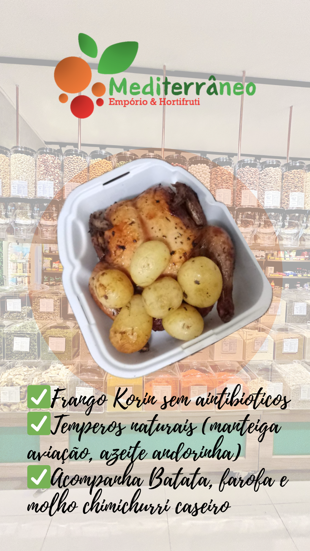 Frango assado (sabado e domingo)