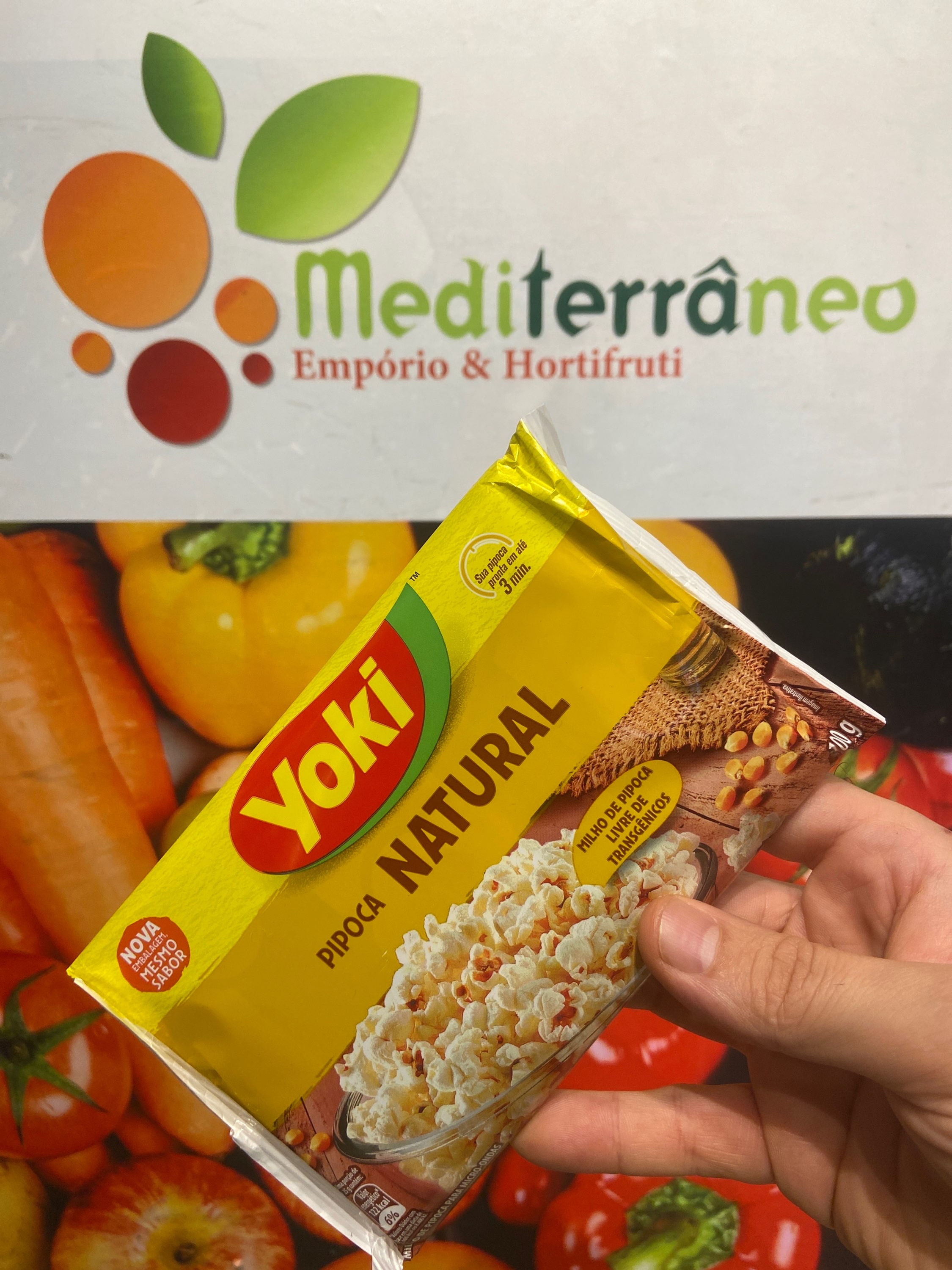 Pipoca de micro-ondas sabor natural Yoki 100g