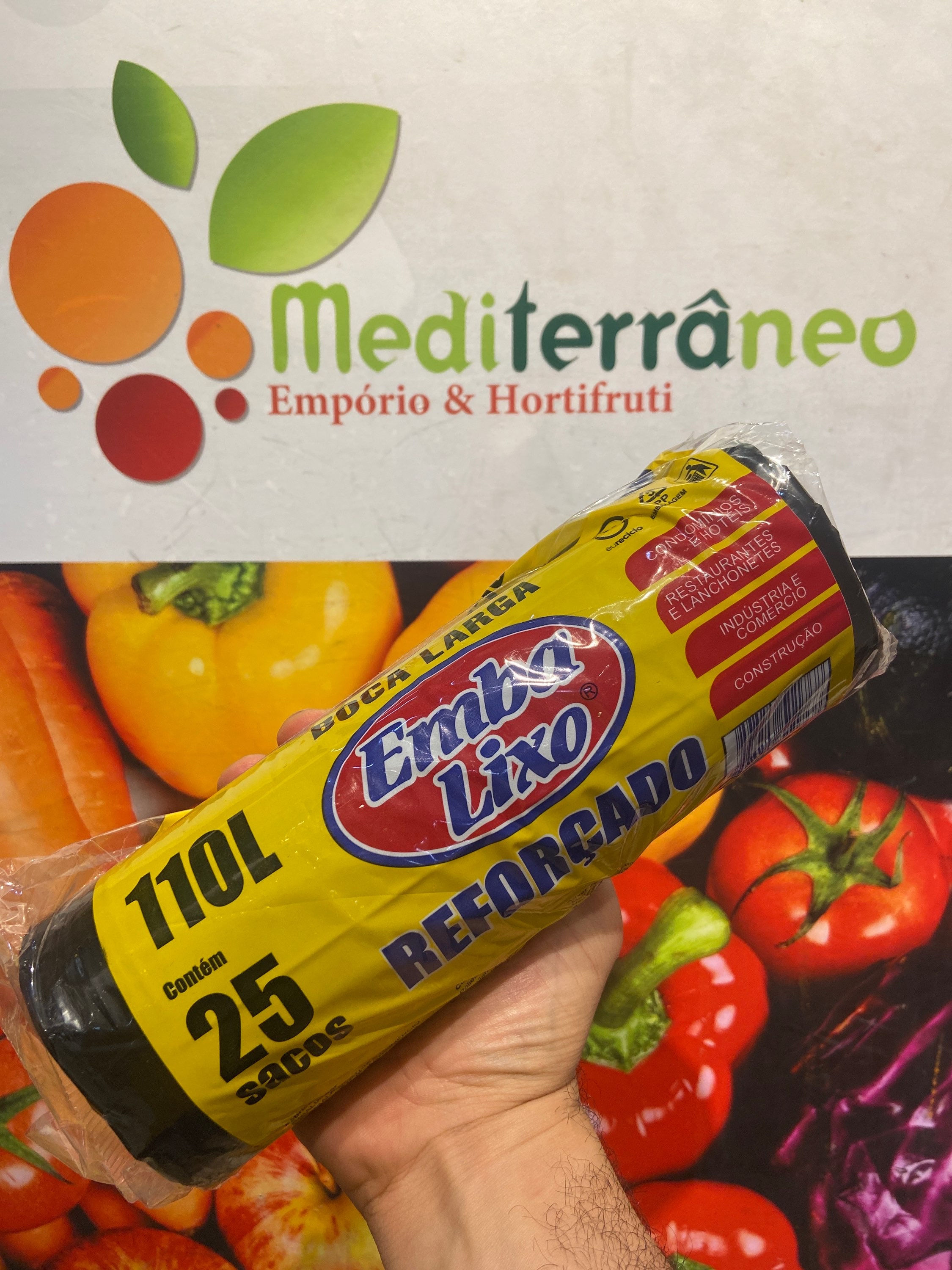 Saco de lixo 100L reforcado EmbaLixo c/25und