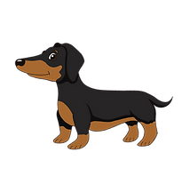 —Pngtree—charcoal dachshund clip art_6033762.png